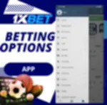 Betting Options in the App